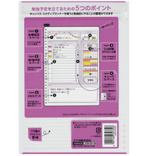 將圖片載入圖庫檢視器 Campus Study Planner Daily活頁紙/可視派 少女風
