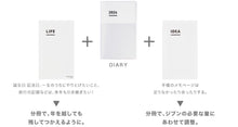 將圖片載入圖庫檢視器 JIBUN TECHO First Kit  - 3 in 1 Diary 【2024】

