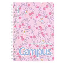 將圖片載入圖庫檢視器 Campus 加藤木蝴蝶結軟線圈筆記簿  A6

