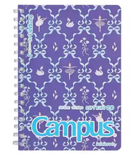 將圖片載入圖庫檢視器 Campus 加藤木蝴蝶結軟線圈筆記簿  A6
