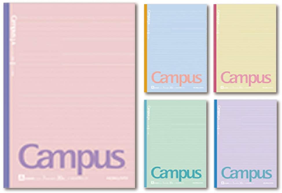 Campus 2021限定點線筆記本(5冊裝) -棉花糖B:行高6mm