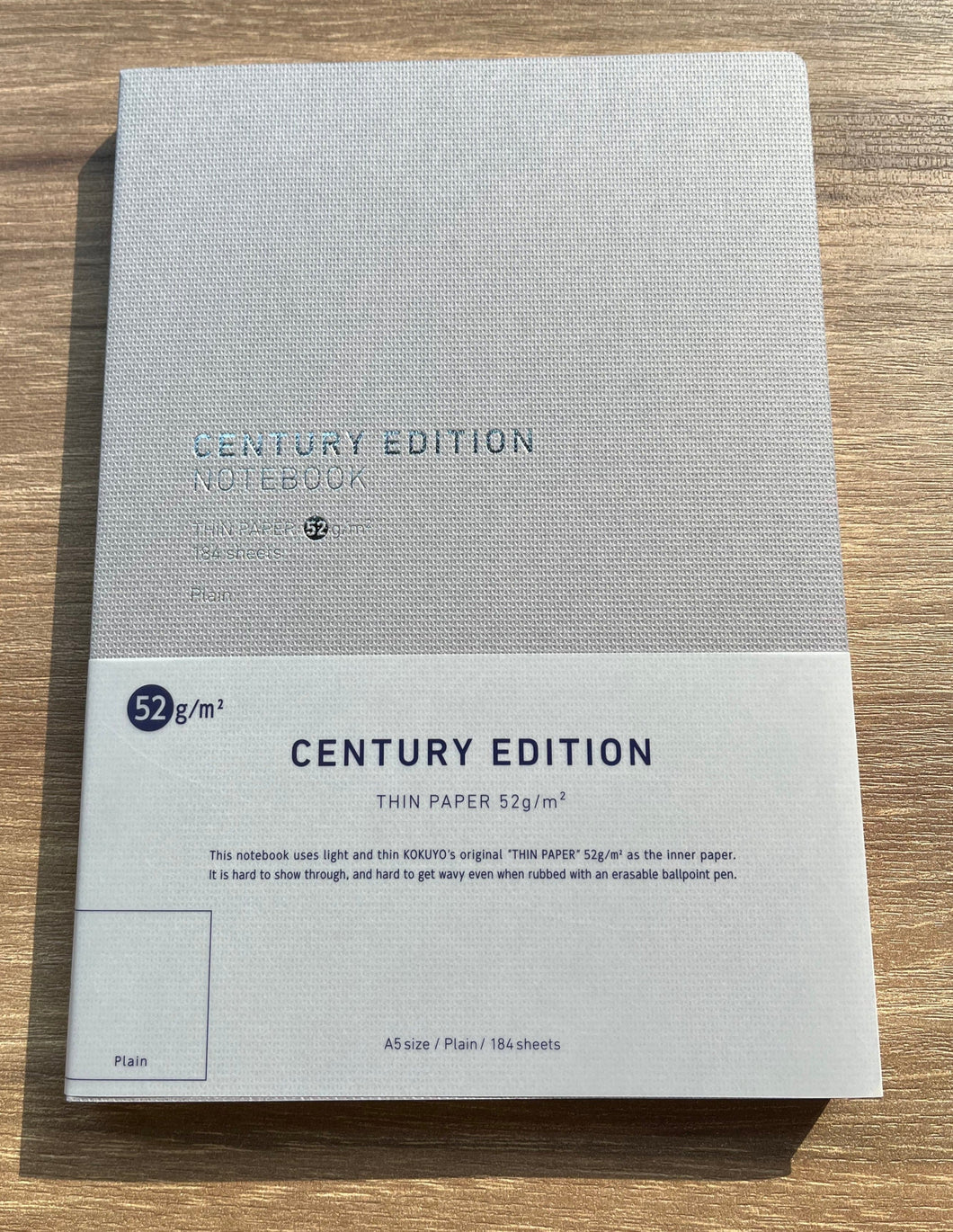 Thinpaper筆記簿 <Century Edition>  A5 184頁 空白