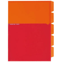 將圖片載入圖庫檢視器 5 Index Holder &lt;bi-color&gt; A4 size Orange
