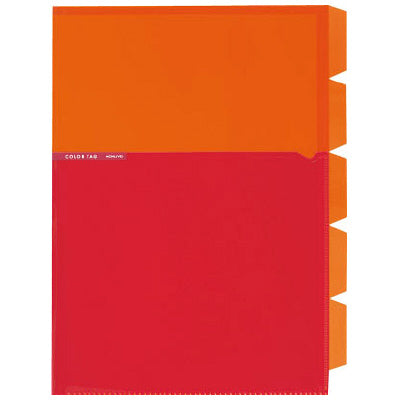 5 Index Holder <bi-color> A4 size Orange