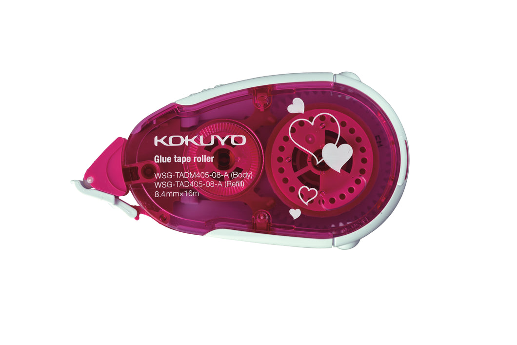 Glue Tape Roller Heart (8.4mm x 16m, Refillable Type)
